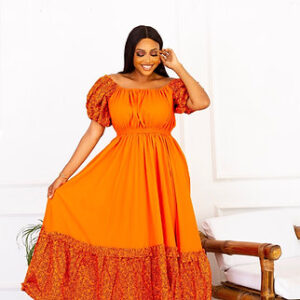 Halima African Print Caribbean Dress