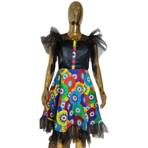 RWC001 African Print Flare dress